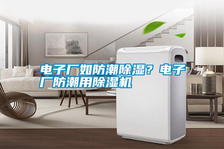 電子廠如防潮除濕？電子廠防潮用除濕機
