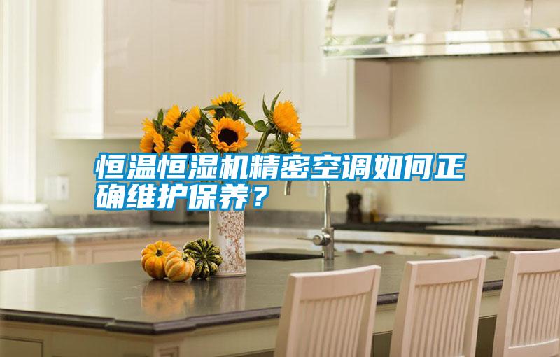 恒溫恒濕機(jī)精密空調(diào)如何正確維護(hù)保養(yǎng)？