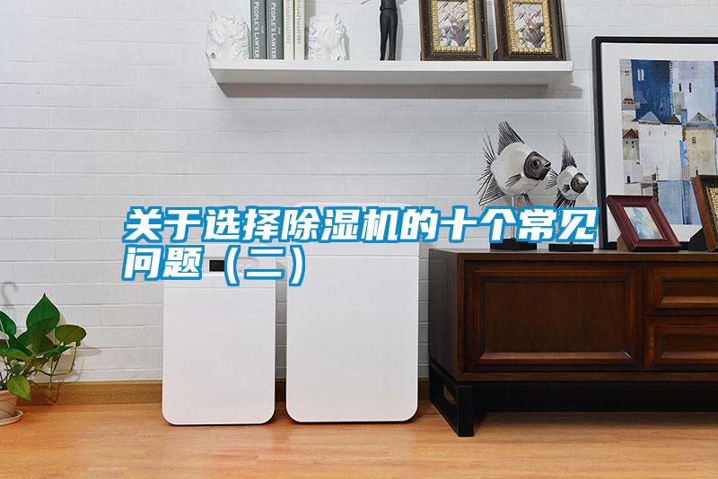 關于選擇除濕機的十個常見問題（二）