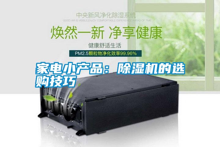 家電小產(chǎn)品：除濕機(jī)的選購(gòu)技巧