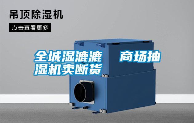 全城濕漉漉  商場(chǎng)抽濕機(jī)賣斷貨