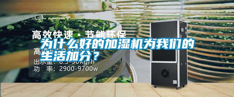 為什么好的加濕機為我們的生活加分？