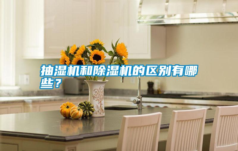 抽濕機和除濕機的區別有哪些？