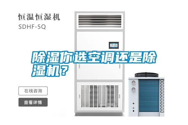 除濕你選空調還是除濕機？