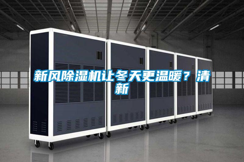 新風除濕機讓冬天更溫暖？清新