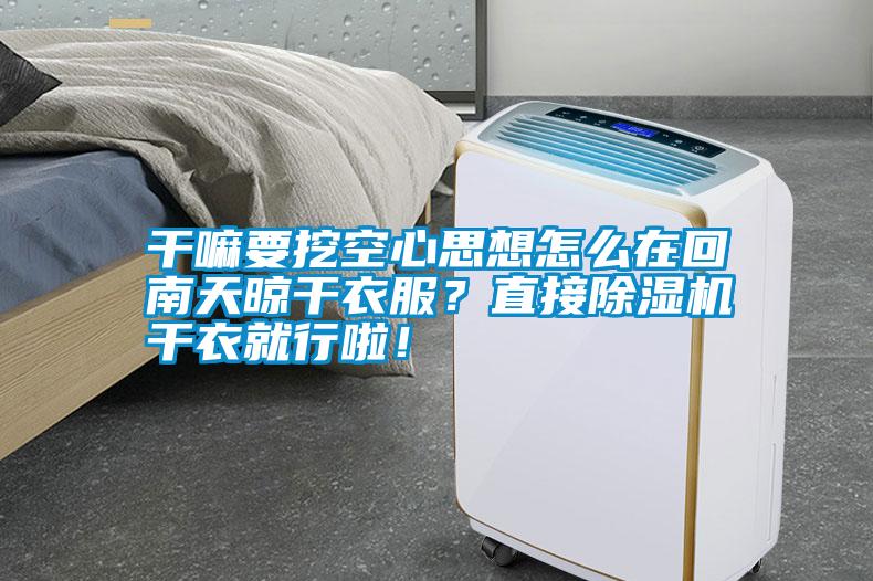 干嘛要挖空心思想怎么在回南天晾干衣服？直接除濕機(jī)干衣就行啦！