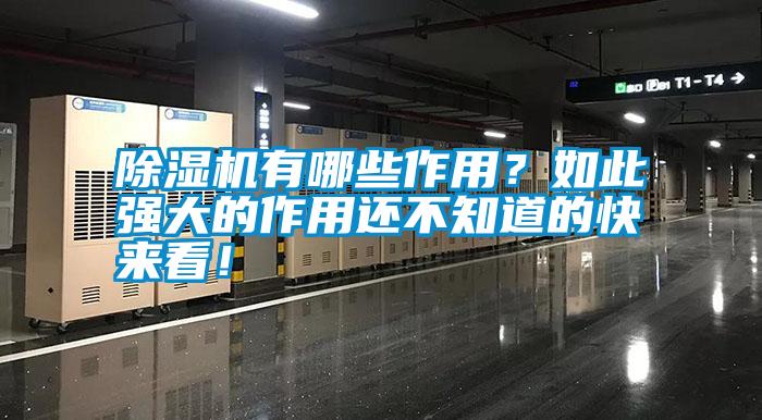 除濕機有哪些作用？如此強大的作用還不知道的快來看！