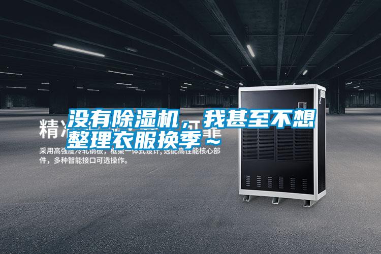 沒有除濕機，我甚至不想整理衣服換季～