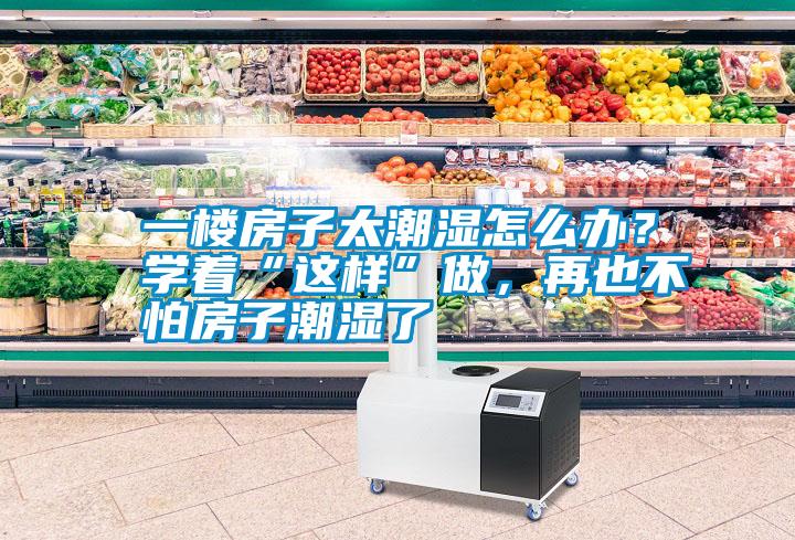 一樓房子太潮濕怎么辦？學著“這樣”做，再也不怕房子潮濕了