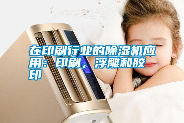 在印刷行業的除濕機應用:印刷,浮雕和膠印