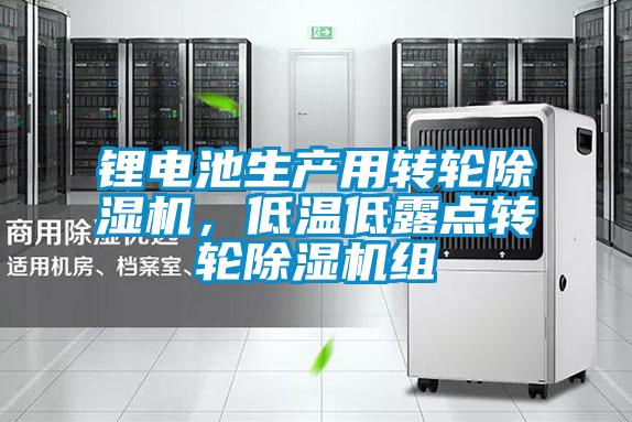 鋰電池生產用轉輪除濕機，低溫低露點轉輪除濕機組