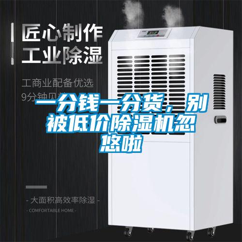 一分錢一分貨，別被低價除濕機(jī)忽悠啦