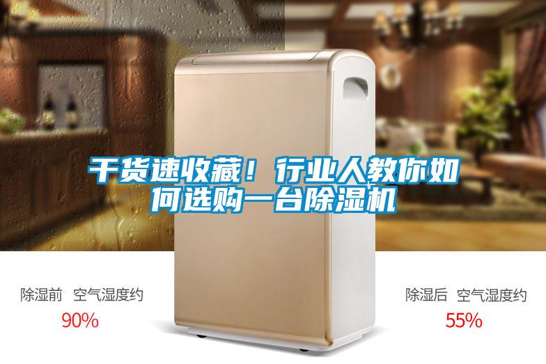 干貨速收藏！行業(yè)人教你如何選購一臺除濕機