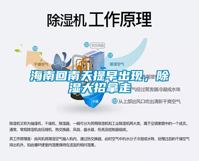 海南回南天提早出現(xiàn)，除濕大招拿走