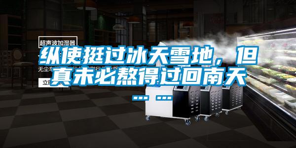 縱使挺過冰天雪地，但真未必熬得過回南天……