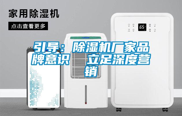 引導:除濕機廠家品牌意識 立足深度營銷