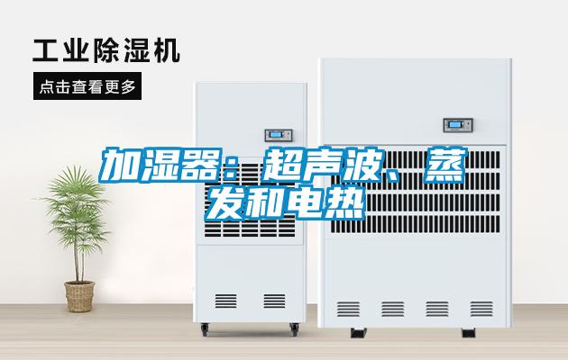 加濕器：超聲波、蒸發和電熱