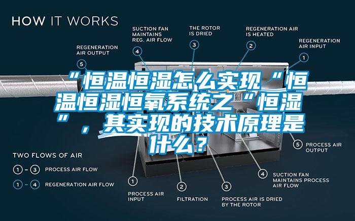 “恒溫恒濕怎么實現“恒溫恒濕恒氧系統之“恒濕”，其實現的技術原理是什么？