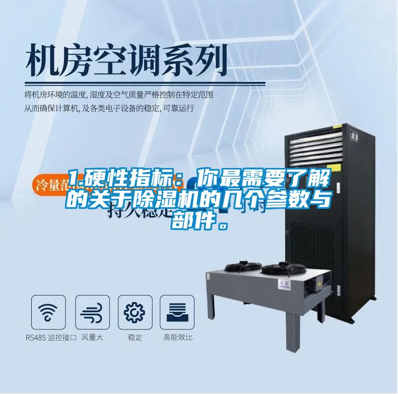 1.硬性指標：你最需要了解的關(guān)于除濕機的幾個參數(shù)與部件。