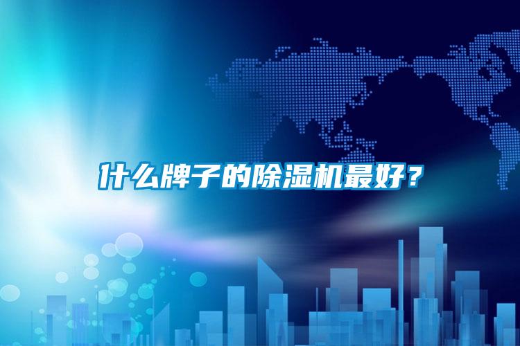 什么牌子的除濕機最好？