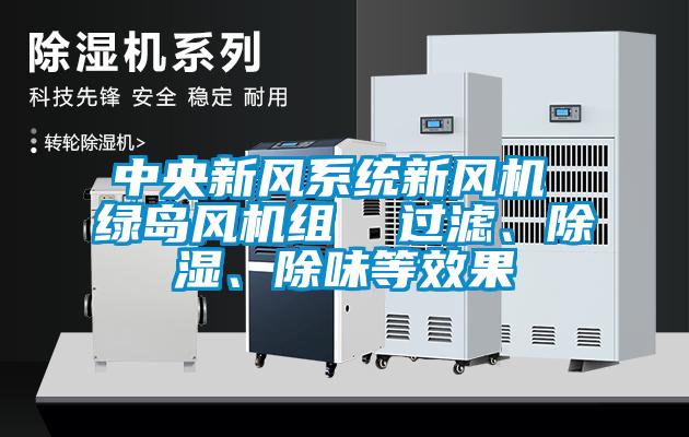 中央新風(fēng)系統(tǒng)新風(fēng)機(jī) 綠島風(fēng)機(jī)組  過濾、除濕、除味等效果
