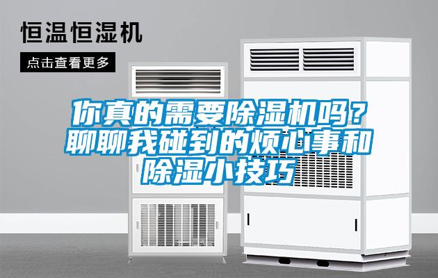 你真的需要除濕機嗎？聊聊我碰到的煩心事和除濕小技巧