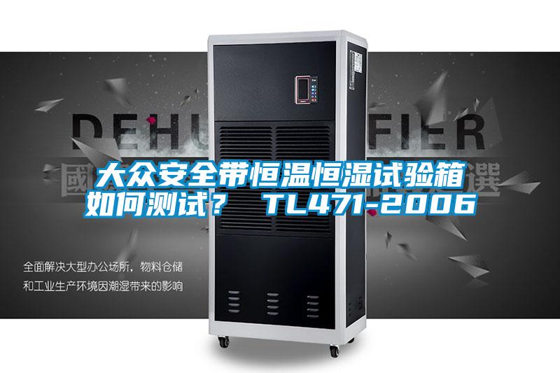 大眾安全帶恒溫恒濕試驗(yàn)箱如何測(cè)試？ TL471-2006