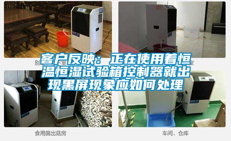 客戶反映:正在使用著恒溫恒濕試驗箱控制器就出現黑屏現象應如何處理