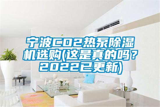 寧波CO2熱泵除濕機選購(這是真的嗎？2022已更新)