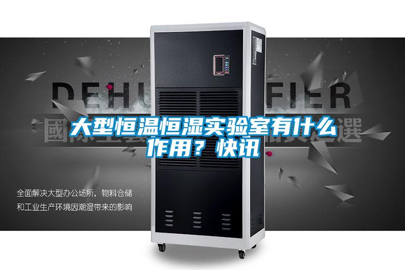 大型恒溫恒濕實(shí)驗(yàn)室有什么作用？快訊