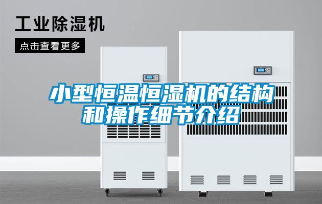 小型恒溫恒濕機的結(jié)構(gòu)和操作細節(jié)介紹