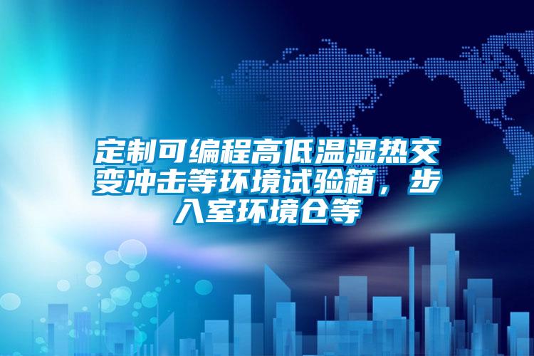 定制可編程高低溫濕熱交變沖擊等環境試驗箱，步入室環境倉等
