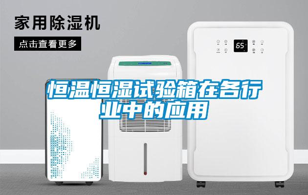 恒溫恒濕試驗箱在各行業(yè)中的應用