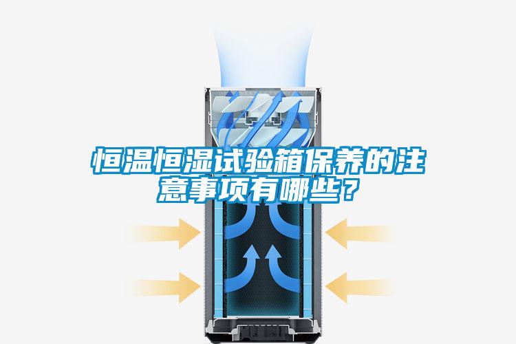 恒溫恒濕試驗箱保養(yǎng)的注意事項有哪些？
