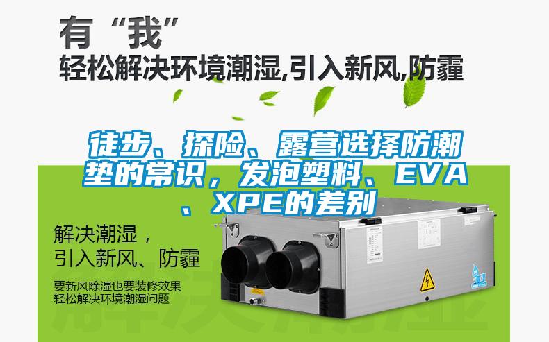 徒步、探險、露營選擇防潮墊的常識，發泡塑料、EVA、XPE的差別