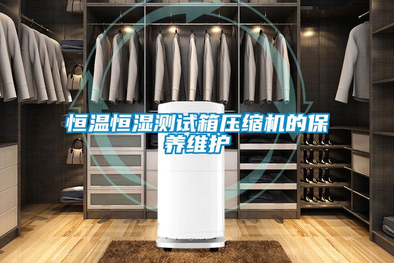恒溫恒濕測試箱壓縮機的保養維護