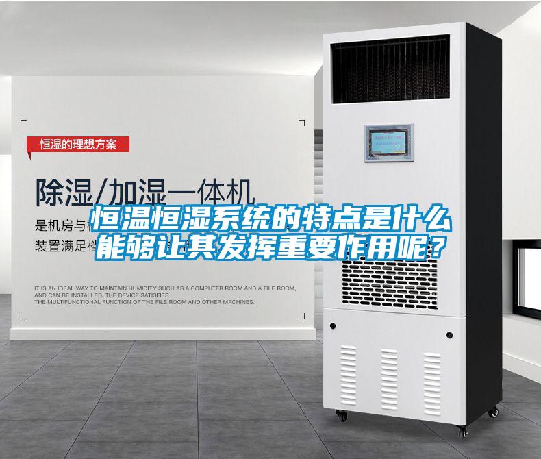 恒溫恒濕系統的特點是什么能夠讓其發揮重要作用呢？