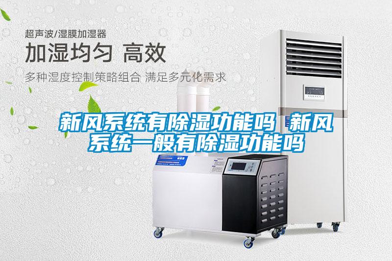 新風系統有除濕功能嗎 新風系統一般有除濕功能嗎