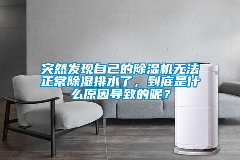 突然發(fā)現(xiàn)自己的除濕機(jī)無法正常除濕排水了，到底是什么原因?qū)е碌哪兀?/></p>
<p style=