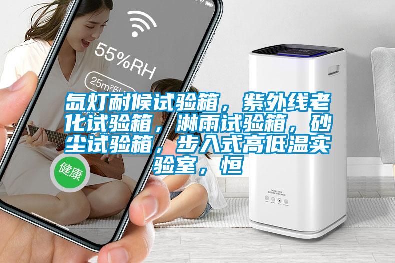 氙燈耐候試驗箱，紫外線老化試驗箱，淋雨試驗箱，砂塵試驗箱，步入式高低溫實驗室，恒