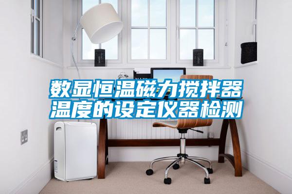 數(shù)顯恒溫磁力攪拌器溫度的設(shè)定儀器檢測
