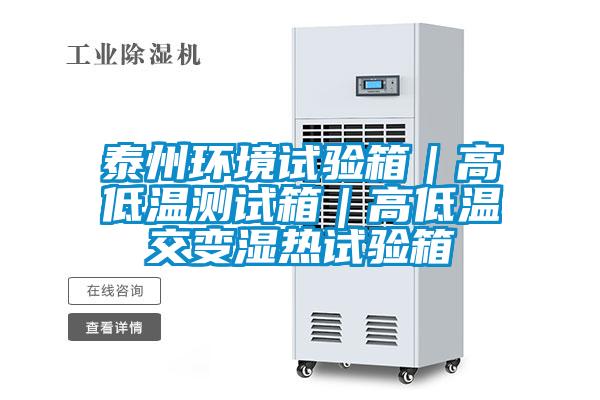 泰州環(huán)境試驗(yàn)箱｜高低溫測試箱｜高低溫交變濕熱試驗(yàn)箱