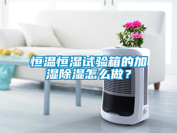 恒溫恒濕試驗(yàn)箱的加濕除濕怎么做？