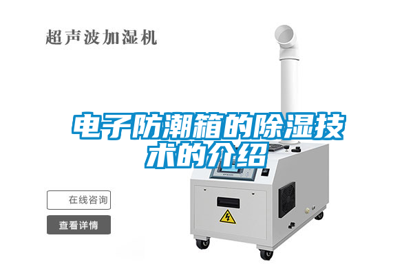電子防潮箱的除濕技術的介紹