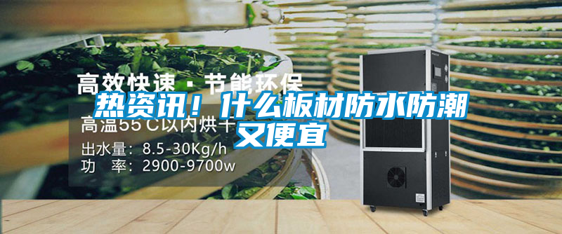 熱資訊！什么板材防水防潮又便宜