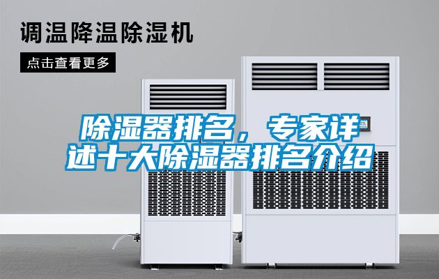除濕器排名，專家詳述十大除濕器排名介紹