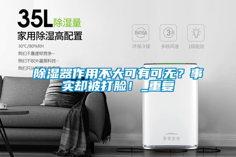 除濕器作用不大可有可無？事實卻被打臉！_重復