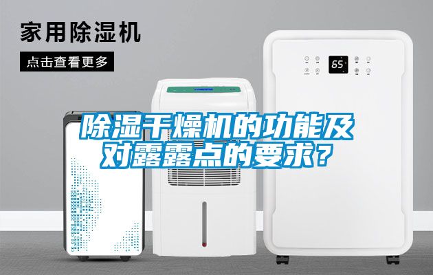 除濕干燥機的功能及對露露點的要求？