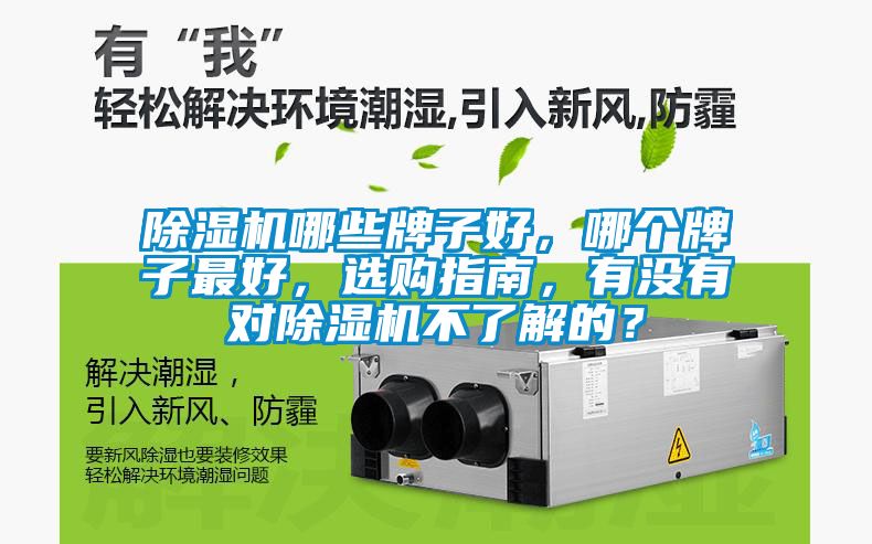除濕機哪些牌子好，哪個牌子最好，選購指南，有沒有對除濕機不了解的？