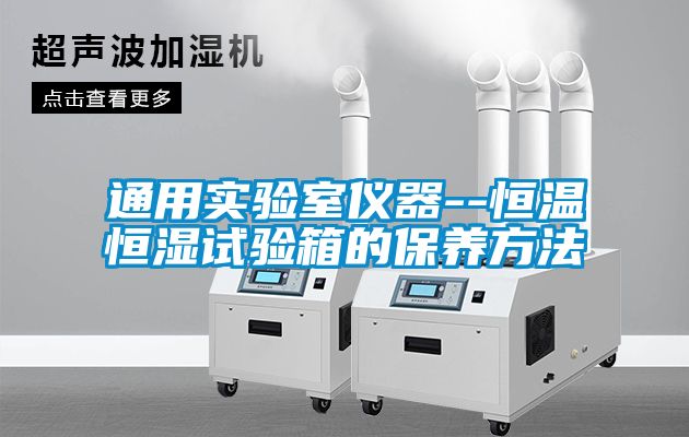 通用實驗室儀器--恒溫恒濕試驗箱的保養方法